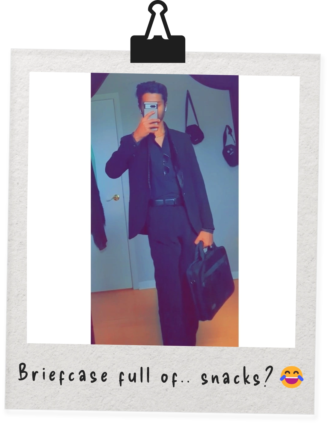 Briefcase full of.. snacks?๐